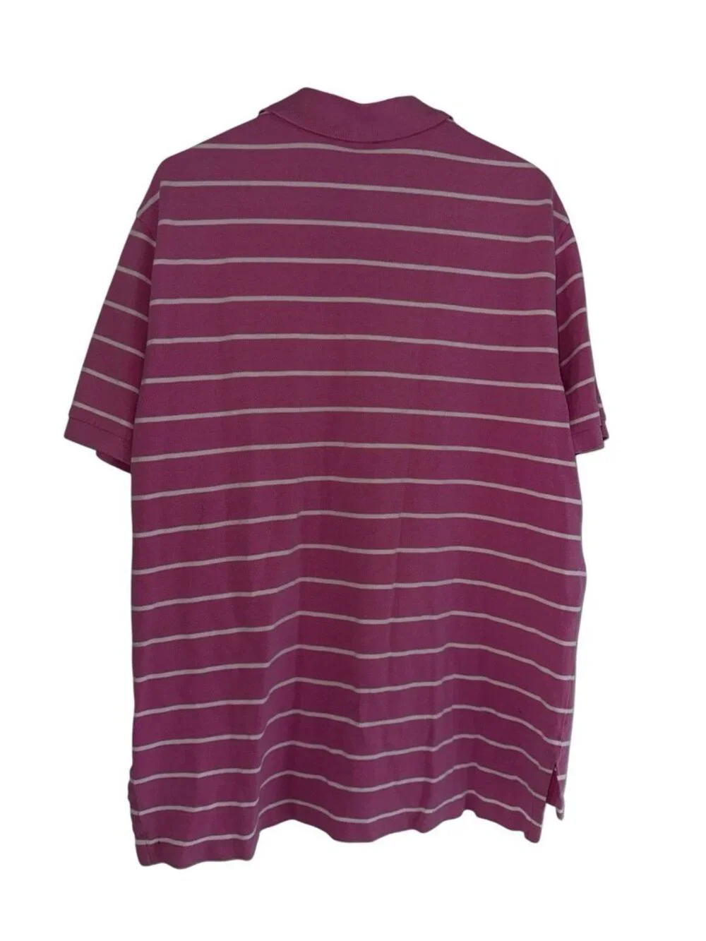 Vintage Polo Ralph Lauren Men’s Polo Shirt Sz XL Pink Stripe Logo Preppy Golf